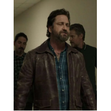 Den of Thieves Gerard Butler Brown Jacket
