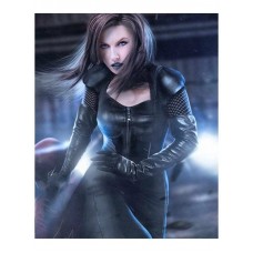 Black Siren Arrow Black Leather Coat