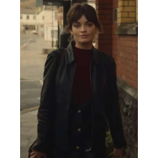 Maeve Wiley Sex Education S04 Leather Jacket