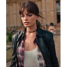 Maeve Wiley Sex Education S04 Leather Jacket