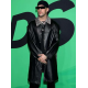Spotify Awards Bad Bunny Black Leather Coat