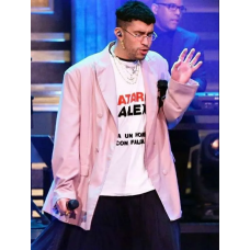 Bad Bunny The Tonight Show Pink Blazer