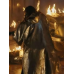Ballerina Ana de Armas Hooded Leather Coat