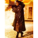 Ballerina Ana de Armas Hooded Leather Coat