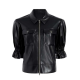 The View Joy Behar Black Leather Jacket