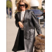 Rosie Huntington-Whiteley PFW Leather Coat