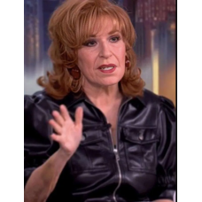 The View Joy Behar Black Leather Jacket