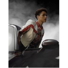 Fast X Nathalie Emmanuel White Leather Jacket