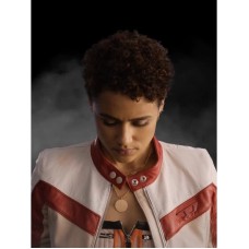 Fast X Nathalie Emmanuel White Leather Jacket