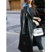 Together Alison Brie Black Leather Coat