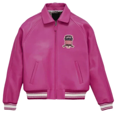Pink Avirex Leather Jacket