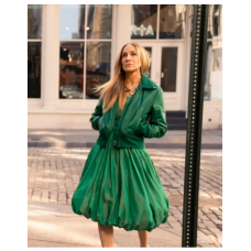 And Just Like That S02 Carrie Bradshaw Green Leather Jacket