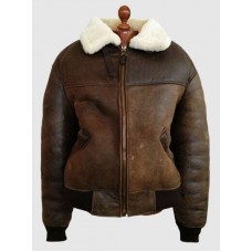 B3 Leather Bomber Pilot Aviator Jacket