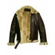 B3 Ginger Shearling Bomber Leather Jacket