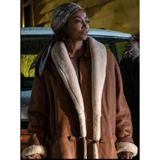 Power Book III Patina Miller Shearling Coat