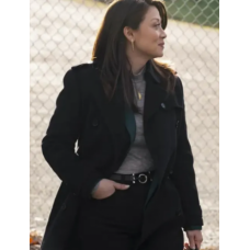 Trucker Reenie Green Burgundy Trench Coat