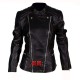 Abbey Clancy Ladies Black Leather Jacket
