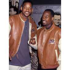 Bad Boys Will Smith Hollywood Varsity Leather Jacket