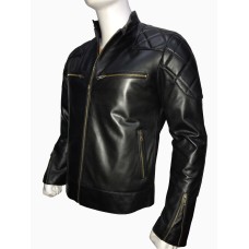 Men's Slim Fit David Beckham Motorcycle Style Jacket