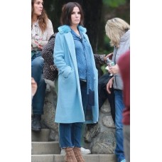 Bird Box Sandra Bullock Blue Coat