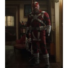 Black Widow Red Guardian Leather Jacket