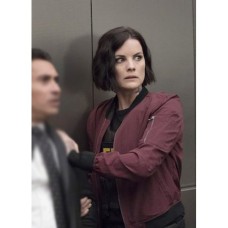 Jaimie Alexander Blindspot Maroon Jacket