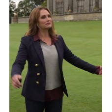 A Castle for Christmas Sophie Brown Blue Blazer