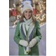 Tis the Season to be Merry Rachael leigh Cook Green Coat