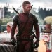 Ryan Reynolds Deadpool 2 Red and Black Waxed Leather Jacket