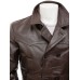 Dark Brown Double Breasted Mens 3/4 Length Coat