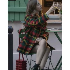 Emily In Paris Emily Cooper Checked Coat