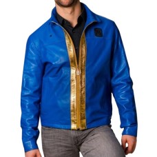 Fallout 76 Blue Leather Jacket