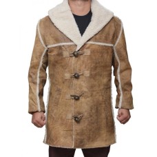 Hell On Wheels Distressed Tan Leather Cullen Bohannon Coat