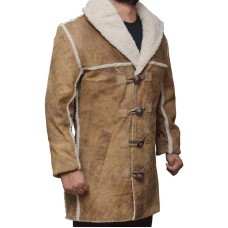 Hell On Wheels Distressed Tan Leather Cullen Bohannon Coat