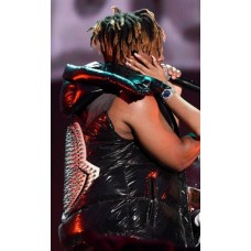 Juice Wrld Black Puffer Vest With Studs