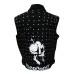 Juice Wrld Black Denim Vest With Studs