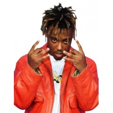  Jarad Anthony Higgins Juice Wrld Orange Leather Jacket