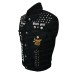 Juice Wrld Black Denim Vest With Studs