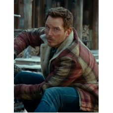 Jurassic World Dominion Chris Pratt Brown Fur Jacket
