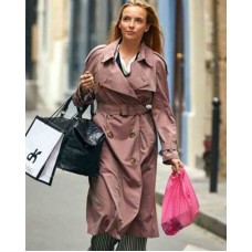 Jodie Comer Killing Eve Double Breasted Cotton Trench Coat