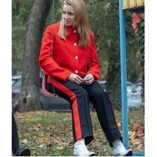 Jodie Comer Killing Eve Season 03 Villanelle Shirt Style Red Jacket