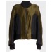 Killing Eve Villanelle Rib-Knitted Collar Green Fleece Jacket