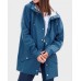 Sandra Oh Killing Eve Season 03 Polastri Blue Hooded Coat