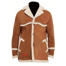 Kingsman Colin Firth Shearling Coat