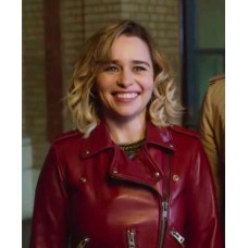 Last Christmas Emilia Clarke Red Leather Jacket