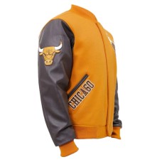 NBA Championship Chicago Bulls Logo Varsity Jacket