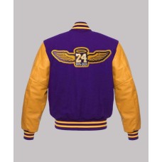 Los Angeles Lakers Purple Varsity Bomber Jacket