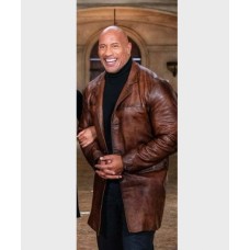 Dwayne Johnson Red Notice Leather Jacket