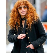 Russian Doll Season 2 Natasha Lyonne Black Wool Coat