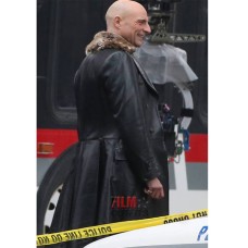 Mark Strong Shazam Dr. Thaddeus Sivana Black Leather Coat